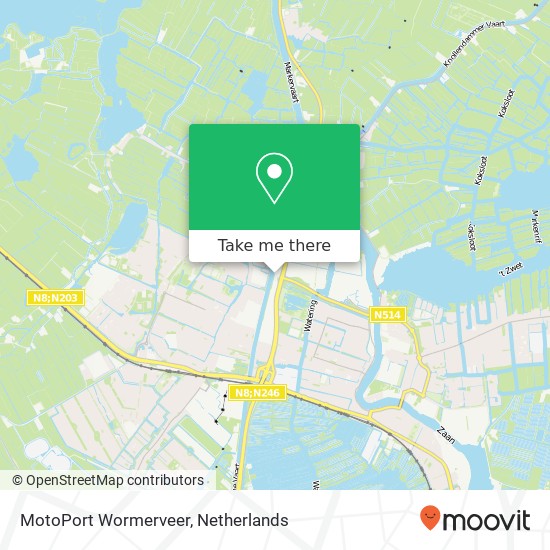 MotoPort Wormerveer, Industrieweg 18 map