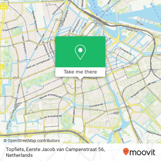 Topfiets, Eerste Jacob van Campenstraat 56 map