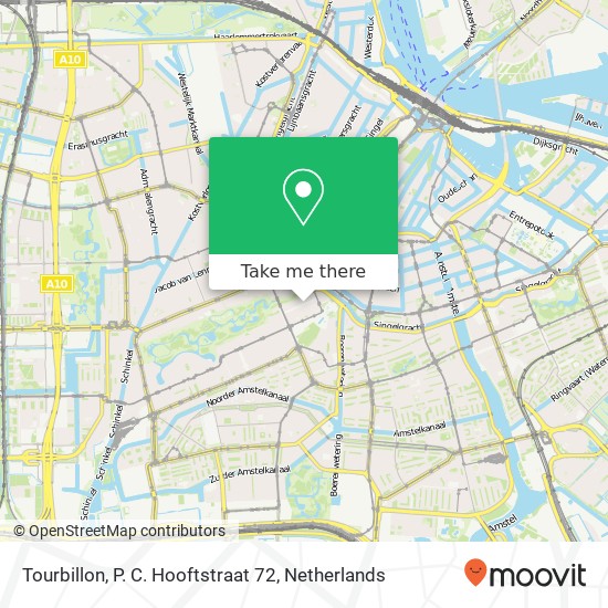 Tourbillon, P. C. Hooftstraat 72 map