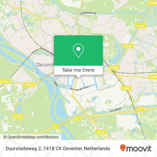 Duurstedeweg 2, 7418 CK Deventer Karte