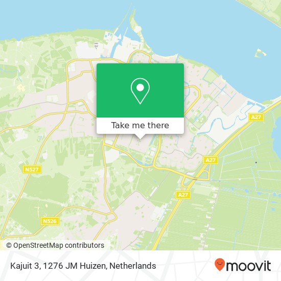 Kajuit 3, 1276 JM Huizen map