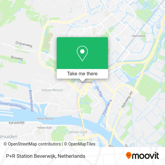 P+R Station Beverwijk map