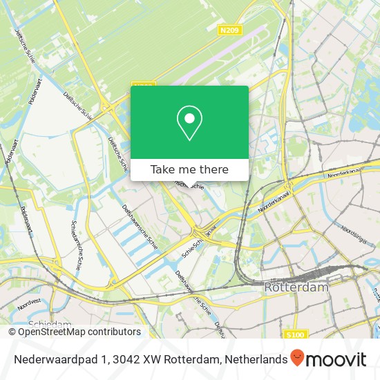 Nederwaardpad 1, 3042 XW Rotterdam map