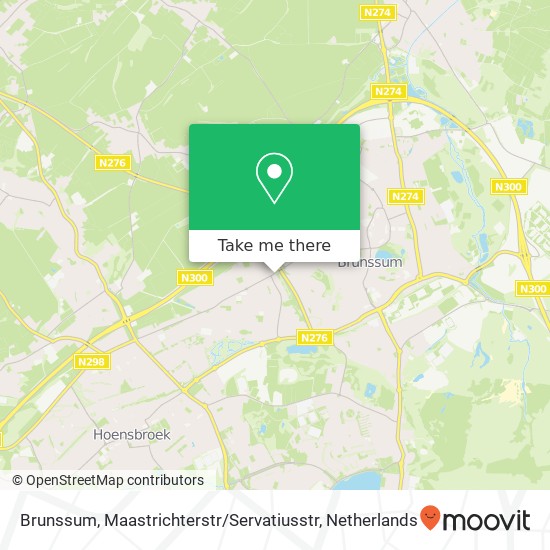 Brunssum, Maastrichterstr / Servatiusstr map