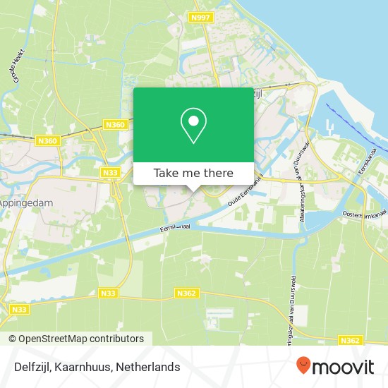 Delfzijl, Kaarnhuus Karte