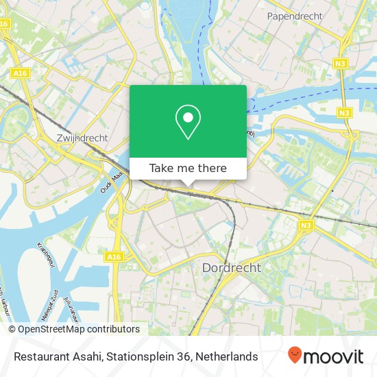 Restaurant Asahi, Stationsplein 36 map