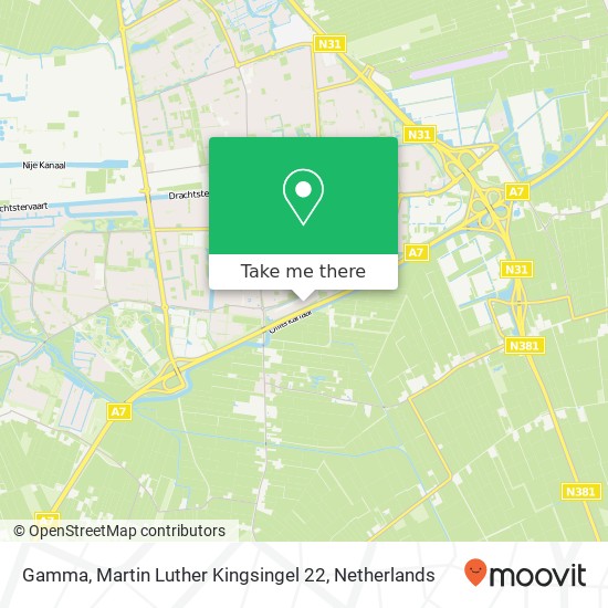 Gamma, Martin Luther Kingsingel 22 map