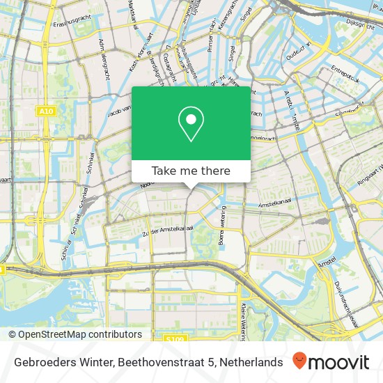 Gebroeders Winter, Beethovenstraat 5 map