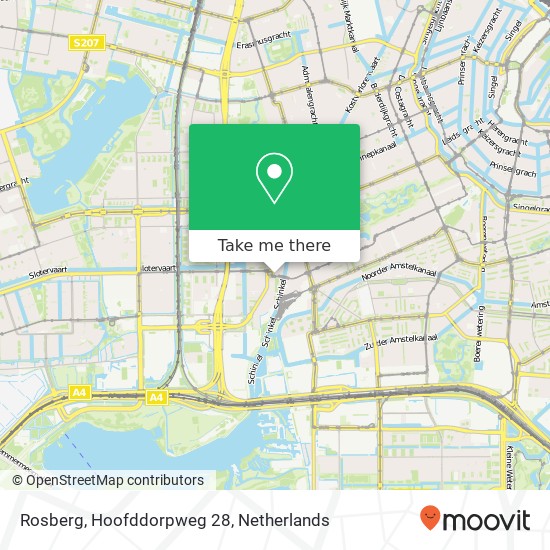 Rosberg, Hoofddorpweg 28 map