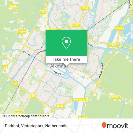 Parkhof, Victoriepark map