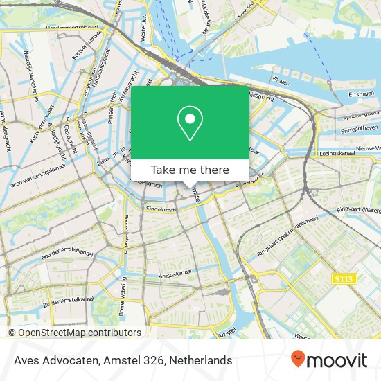 Aves Advocaten, Amstel 326 map