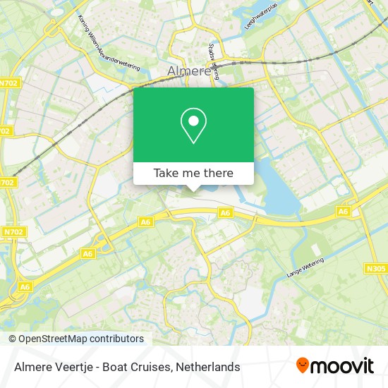 Almere Veertje - Boat Cruises map