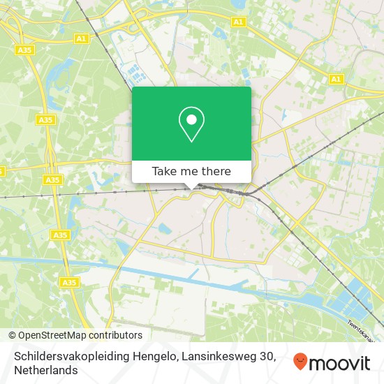 Schildersvakopleiding Hengelo, Lansinkesweg 30 map