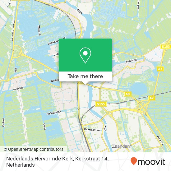 Nederlands Hervormde Kerk, Kerkstraat 14 Karte