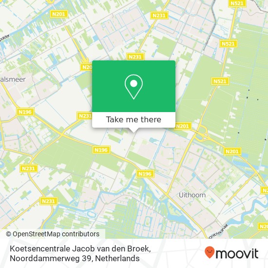 Koetsencentrale Jacob van den Broek, Noorddammerweg 39 map