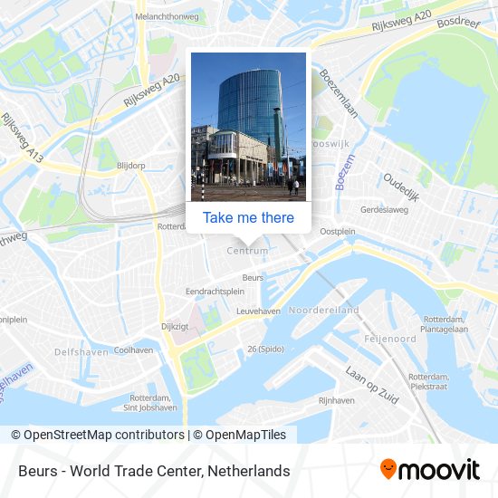 Beurs - World Trade Center Karte