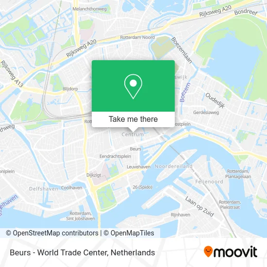 Beurs - World Trade Center map