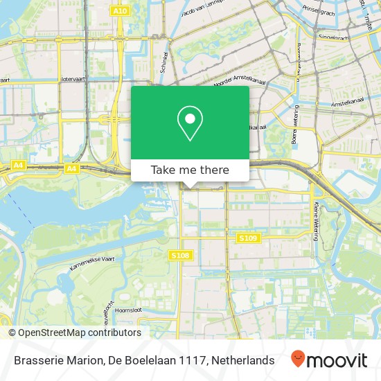 Brasserie Marion, De Boelelaan 1117 map