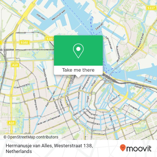 Hermanusje van Alles, Westerstraat 138 map