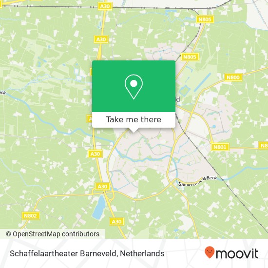 Schaffelaartheater Barneveld map