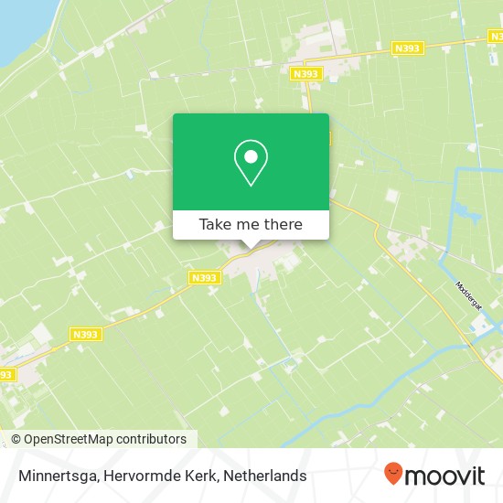 Minnertsga, Hervormde Kerk Karte