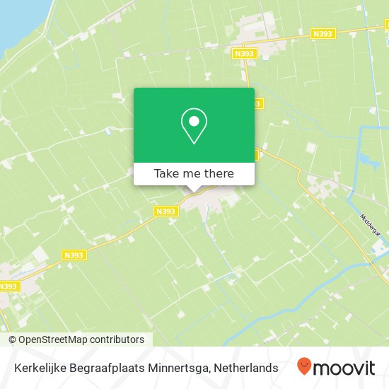 Kerkelijke Begraafplaats Minnertsga Karte