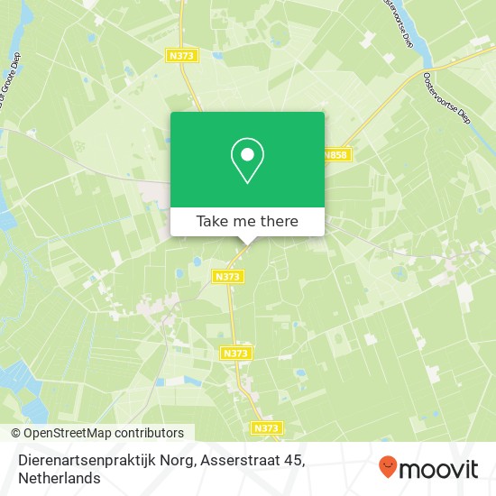 Dierenartsenpraktijk Norg, Asserstraat 45 map