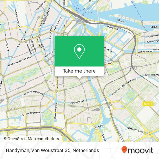 Handyman, Van Woustraat 35 map