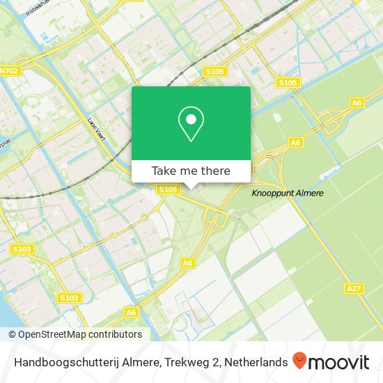 Handboogschutterij Almere, Trekweg 2 map