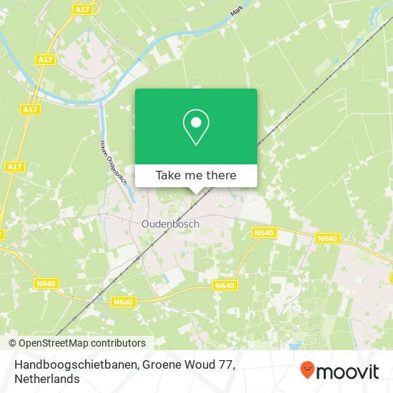 Handboogschietbanen, Groene Woud 77 map