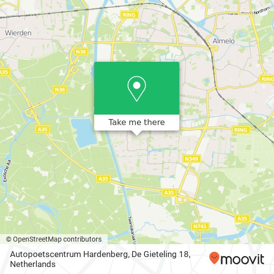 Autopoetscentrum Hardenberg, De Gieteling 18 map