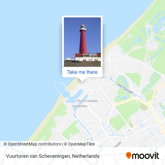 Vuurtoren van Scheveningen Karte