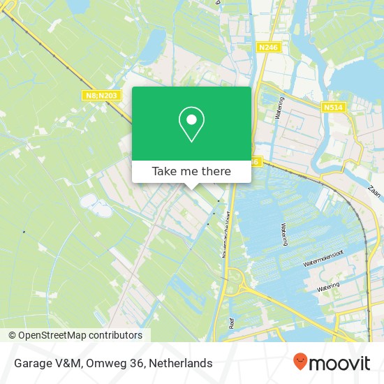 Garage V&M, Omweg 36 map