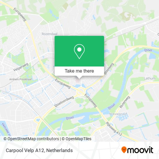Carpool Velp A12 map