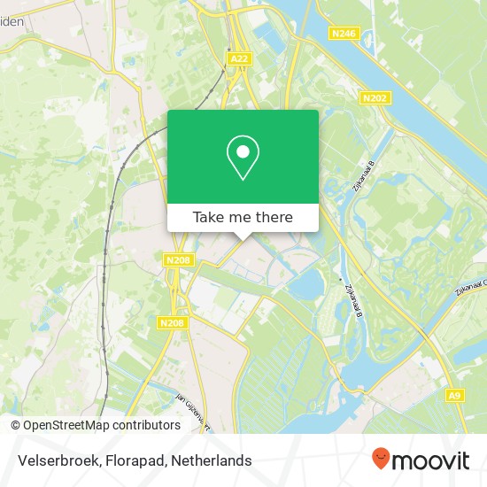 Velserbroek, Florapad map