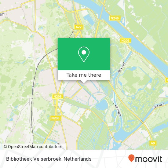 Bibliotheek Velserbroek map