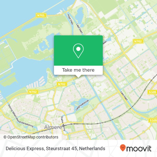 Delicious Express, Steurstraat 45 map