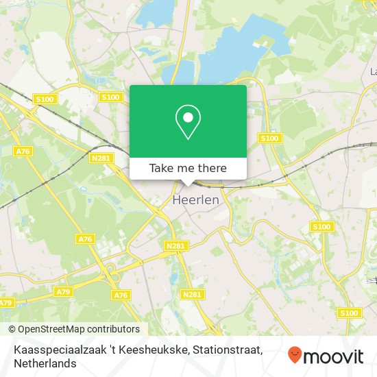 Kaasspeciaalzaak 't Keesheukske, Stationstraat map