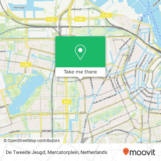 De Tweede Jeugd, Mercatorplein map