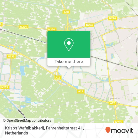 Krisps Wafelbakkerij, Fahrenheitstraat 41 map