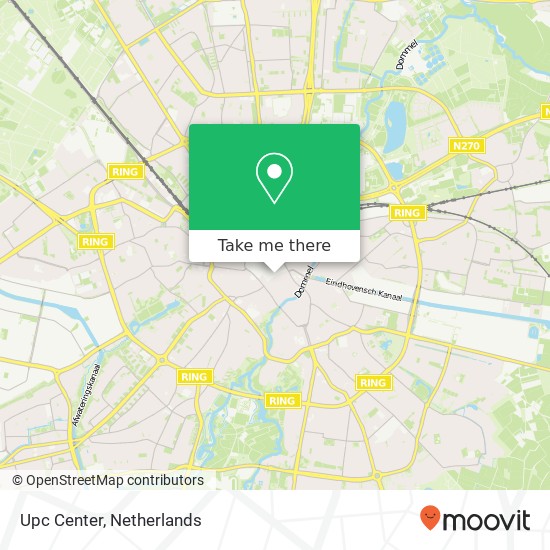 Upc Center, Jan van Lieshoutstraat 36 map