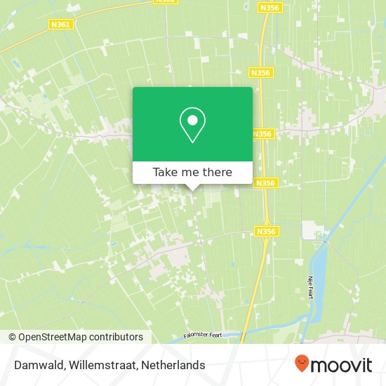 Damwald, Willemstraat map