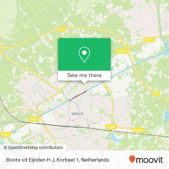 Boots-vd Eijnden H J, Korbeel 1 map