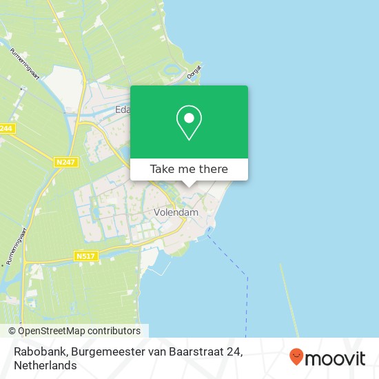 Rabobank, Burgemeester van Baarstraat 24 map