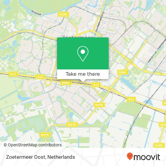 Zoetermeer Oost map