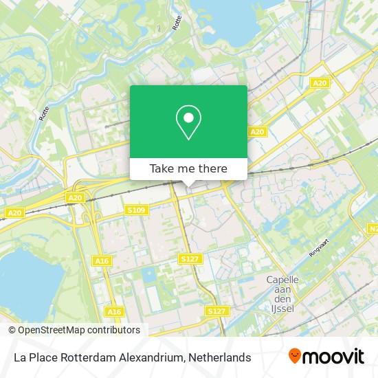 La Place Rotterdam Alexandrium map