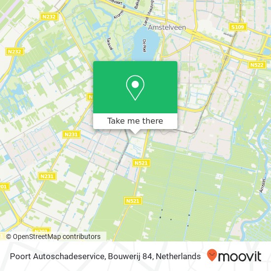 Poort Autoschadeservice, Bouwerij 84 map