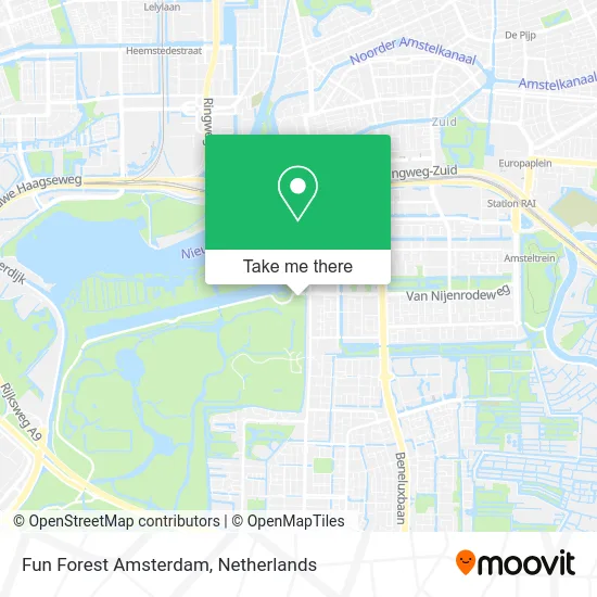 Fun Forest Amsterdam map