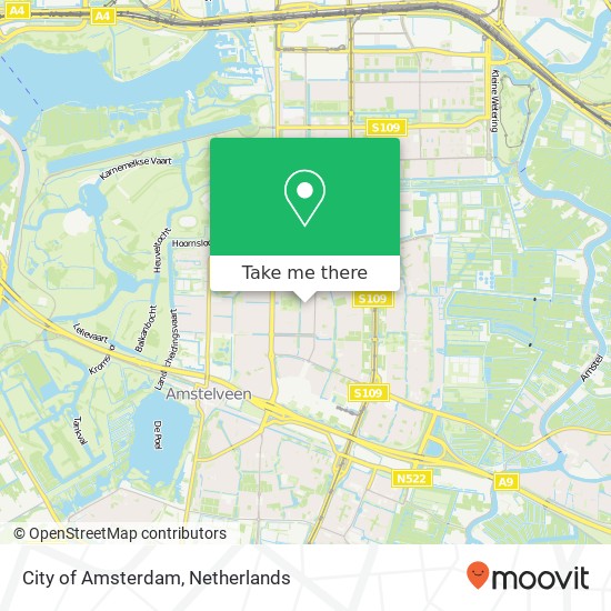 City of Amsterdam map