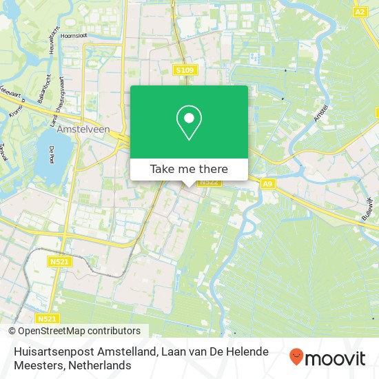 Huisartsenpost Amstelland, Laan van De Helende Meesters map